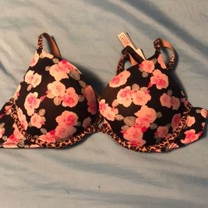 VS Leopard & Floral Push-Up Bra